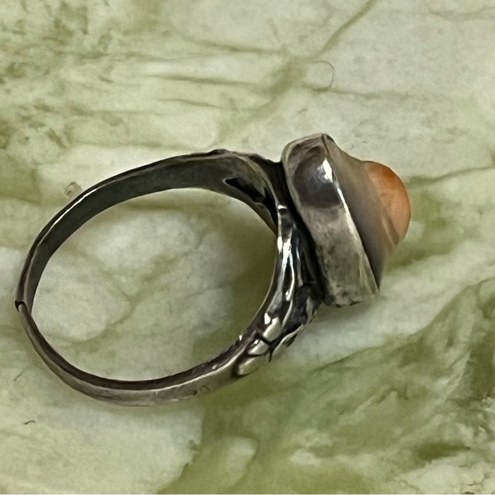 Tiny Old Blister Pearl Ring - Picture 2 of 13